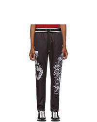 Dolce and Gabbana Black Collage Lounge Pants