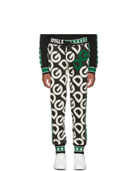 Dolce and Gabbana Black Dg Royals Lounge Pants