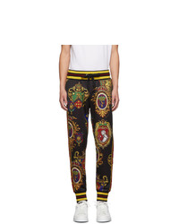 Dolce and Gabbana Black Emblem Lounge Pants