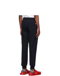 Dolce and Gabbana Black Logo Patch Lounge Pants