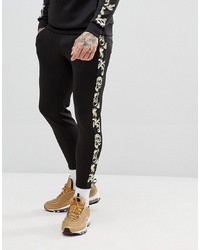 Siksilk Cropped Jogger In Back With Baroque
