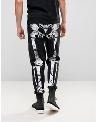 Asos Halloween Joggers With Skeleton Print