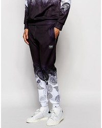 Jaded London Joggers With Ombre Paisley Print