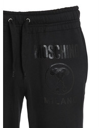 Moschino Logo Detail Printed Cotton Sweatpants
