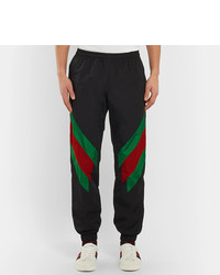 Gucci Tapered Striped Shell Trousers