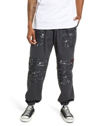 Quiksilver X Stranger Things Skull Rock Cotton Joggers In Black At Nordstrom