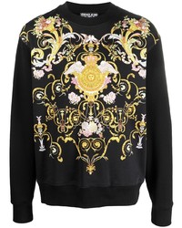 VERSACE JEANS COUTURE Barocco Print Cotton Sweatshirt