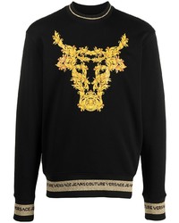 VERSACE JEANS COUTURE Baroque Print Cotton Sweatshirt