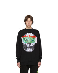 Palm Angels Black Alien Sweatshirt