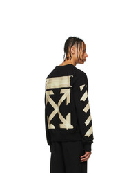 Off-White Black And Beige Tape Arrows Sweatshirt