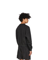 Ottolinger Black And Grey Sprinkle Crewneck Sweatshirt