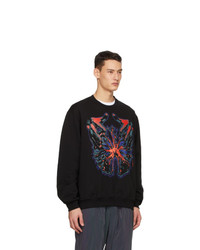 McQ Black And Multicolor Relaxed Sweatshirt