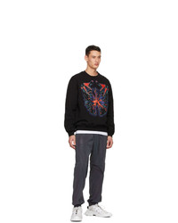 McQ Black And Multicolor Relaxed Sweatshirt