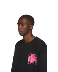 Off-White Black And Pink Oversized Skulls Floating Sweatshirt