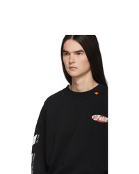 Off-White Black And Red Diag Logo Sweeatshirt