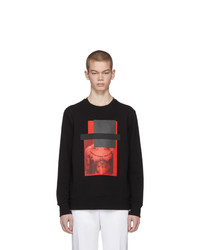 Neil Barrett Black And Red Do Wrong To None Trust A Few Sweatshirt