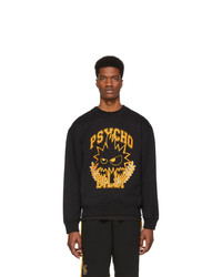 McQ Alexander McQueen Black And Yellow Psycho Billy Slouch Sweatshirt