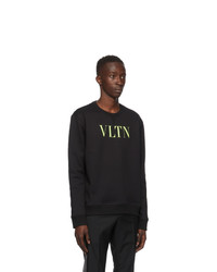Valentino Black And Yellow Vltn Sweatshirt