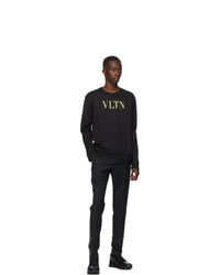 Valentino Black And Yellow Vltn Sweatshirt