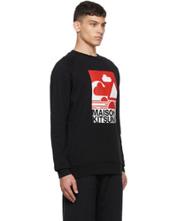 MAISON KITSUNÉ Black Anthony Burrill Edition Sweatshirt