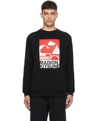 MAISON KITSUNÉ Black Anthony Burrill Edition Sweatshirt