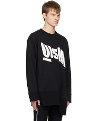 Undercoverism Black Asymmetric Sweatshirt
