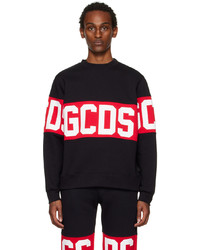 Gcds Black Band Sweatshirt
