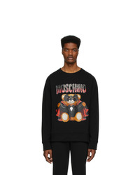 Moschino Black Bat Teddy Bear Sweatshirt