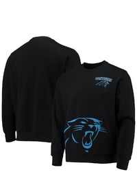 FOCO Black Carolina Panthers Pocket Pullover Sweater At Nordstrom