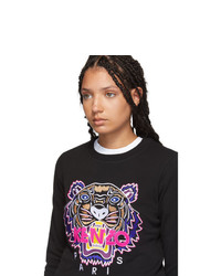 Kenzo Black Classic Tiger Head Sweatshirt
