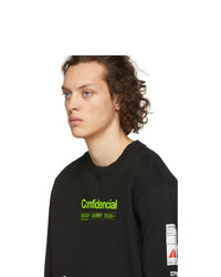 Marcelo Burlon County of Milan Black Confidencial Sweatshirt