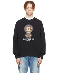 BAPE Black Cotton Baby Milo Sweatshirt
