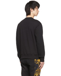 VERSACE JEANS COUTURE Black Cotton Sweatshirt