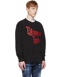 DSQUARED2 Black D2tribe Slouch Sweatshirt