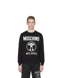 Moschino Black Doppio Logo Sweatshirt