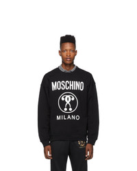 Moschino Black Double Question Mark Sweatshirt