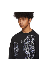 Kenzo Black Double Tiger Sweatshirt