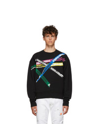 DSQUARED2 Black Dyed Ball Fit Sweatshirt