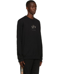 Burberry Black Embroidered Deer Sweatshirt