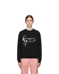 Givenchy Black Floral Logo Sweatshirt