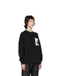 Alexander McQueen Black Floral Sweatshirt