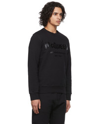 Alexander McQueen Black Graffiti Logo Sweatshirt