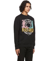 Ps By Paul Smith Black Graphic Dogs Sweatshirt