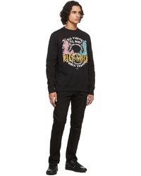 Ps By Paul Smith Black Graphic Dogs Sweatshirt
