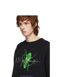 Haider Ackermann Black Graphic Sweatshirt