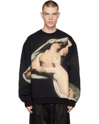 Oamc Black Graphic Sweatshirt