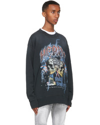 DSQUARED2 Black Heavy Rock Sweatshirt