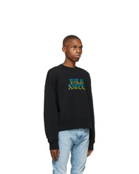 Palm Angels Black Hue Gothic Logo Sweatshirt