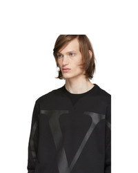 Valentino Black Large Vlogo Sweatshirt