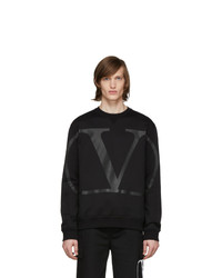 Valentino Black Large Vlogo Sweatshirt